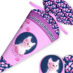 Schultüte Katze, Nähset Mit Rohling -STOFFWELTEN Verkäufe schultuete katze naehset mit rohling 13