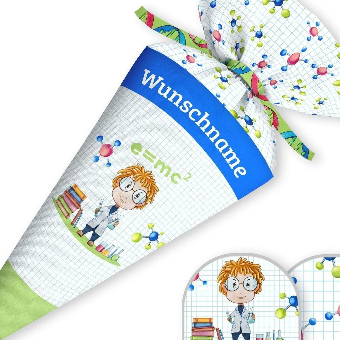 Schultüte Kleiner Professor, Nähset Mit Rohling 5 Schultüte Kleiner Professor, Nähset Mit Rohling – Bild 3
