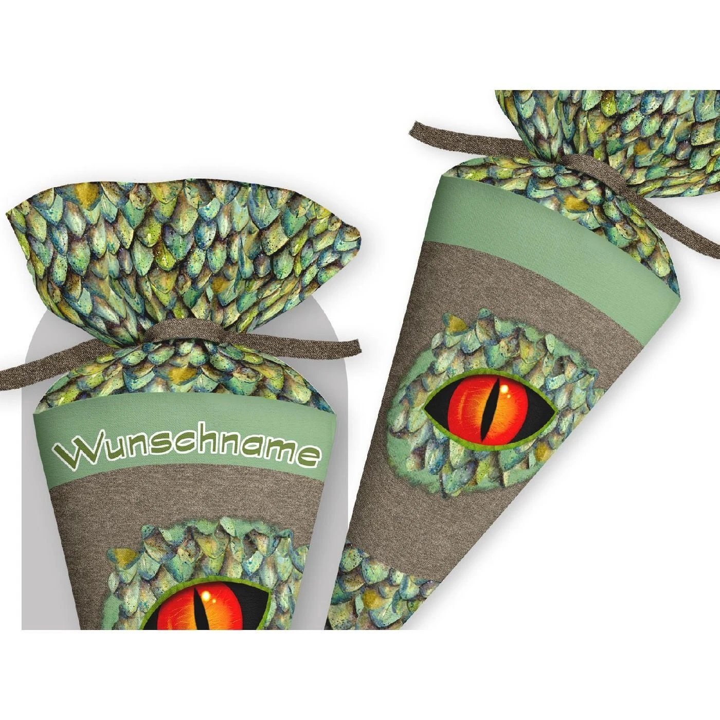 Schultüte Krokoauge, Nähset Mit Rohling 3 Schultüte Krokoauge, Nähset Mit Rohling