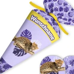 Schultüte Leopard, Nähset Mit Rohling -STOFFWELTEN Verkäufe schultuete leopard naehset mit rohling 13