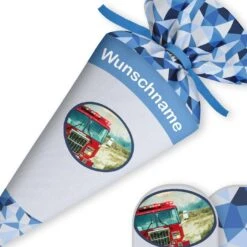 Schultüte LKW, Nähset Mit Rohling -STOFFWELTEN Verkäufe schultuete lkw naehset mit rohling 13