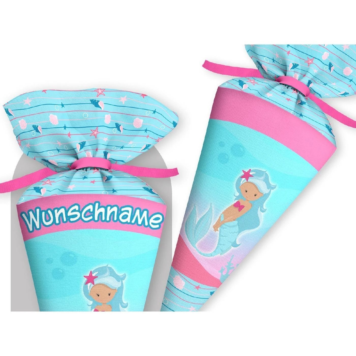 Schultüte Meerjungfrau, Nähset Mit Rohling 3 Schultüte Meerjungfrau, Nähset Mit Rohling