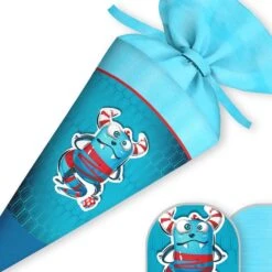 Schultüte Monster, Nähset Mit Rohling -STOFFWELTEN Verkäufe schultuete monster naehset mit rohling 12