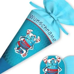 Schultüte Monster, Nähset Mit Rohling -STOFFWELTEN Verkäufe schultuete monster naehset mit rohling 13