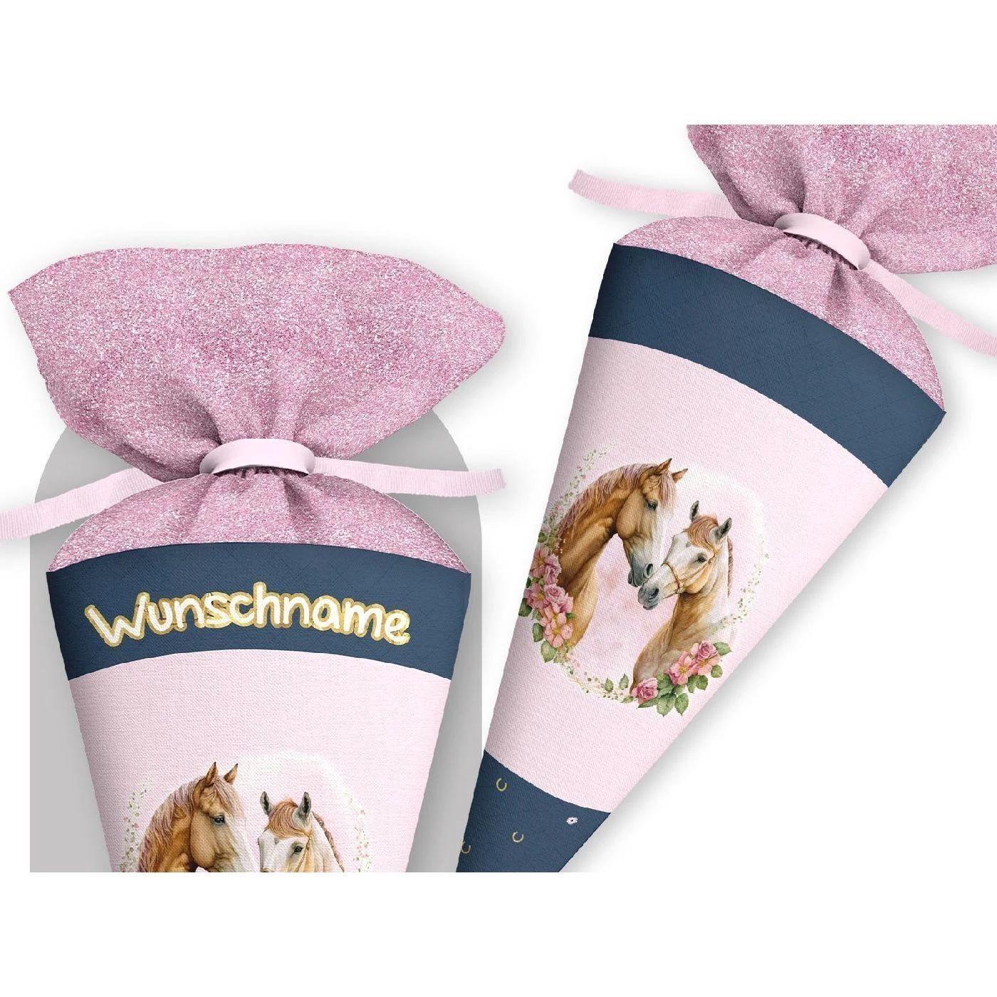 Schultüte Pferde, Nähset Mit Rohling 3 Schultüte Pferde, Nähset Mit Rohling