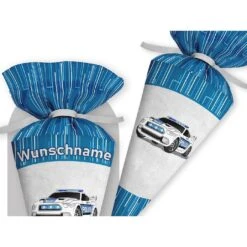 Schultüte Polizei Sportwagen, Nähset Mit Rohling