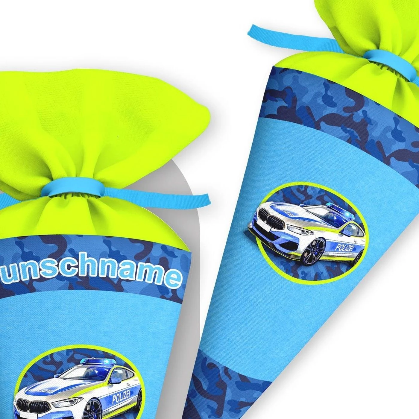Schultüte Polizeiauto, Nähset Mit Rohling 3 Schultüte Polizeiauto, Nähset Mit Rohling