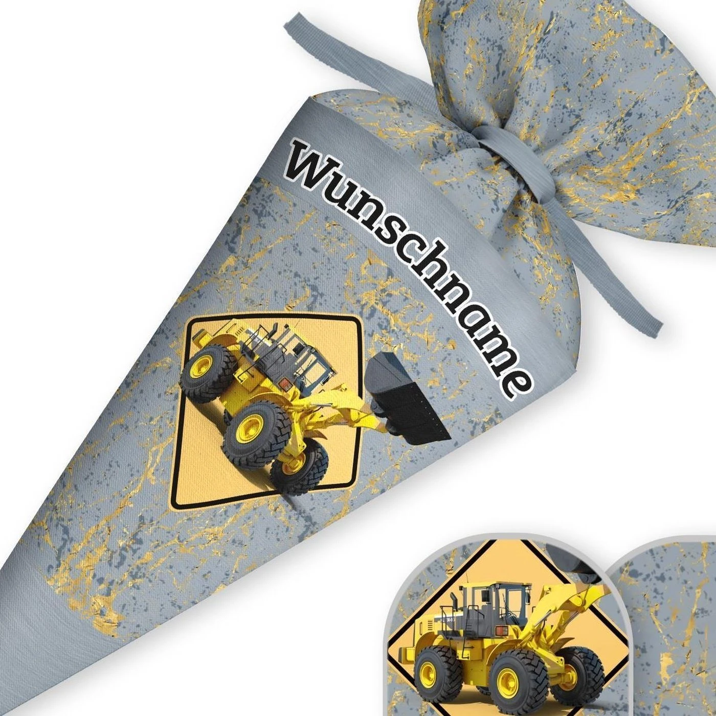 Schultüte Radlader, Nähset Mit Rohling 5 Schultüte Radlader, Nähset Mit Rohling – Bild 3