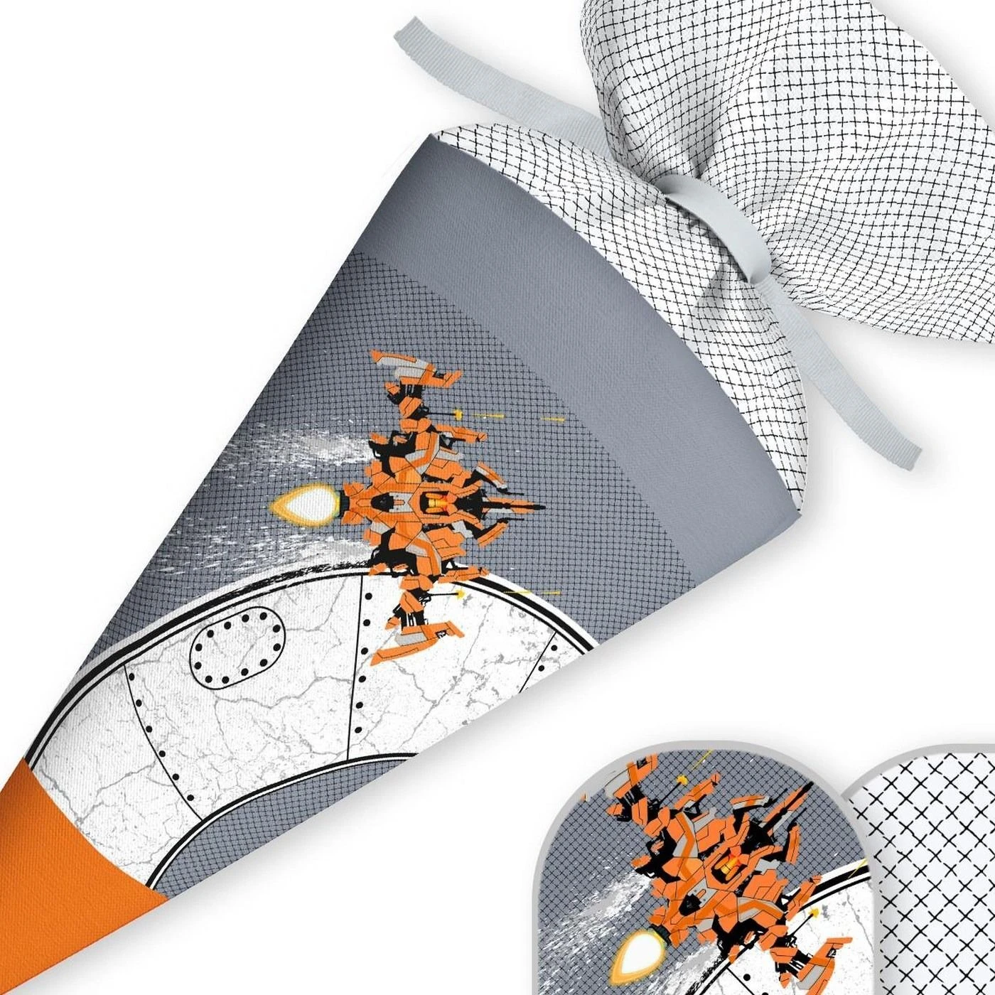 Schultüte Raumschiff, Nähset Mit Rohling 4 Schultüte Raumschiff, Nähset Mit Rohling – Bild 2