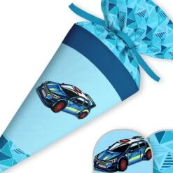 Schultüte Rennwagen, Nähset Mit Rohling -STOFFWELTEN Verkäufe schultuete rennwagen naehset mit rohling 12