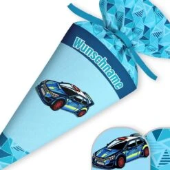 Schultüte Rennwagen, Nähset Mit Rohling -STOFFWELTEN Verkäufe schultuete rennwagen naehset mit rohling 13