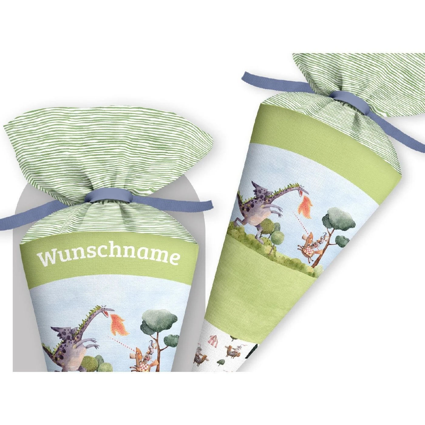 Schultüte Ritter Drache, Nähset Mit Rohling 3 Schultüte Ritter Drache, Nähset Mit Rohling