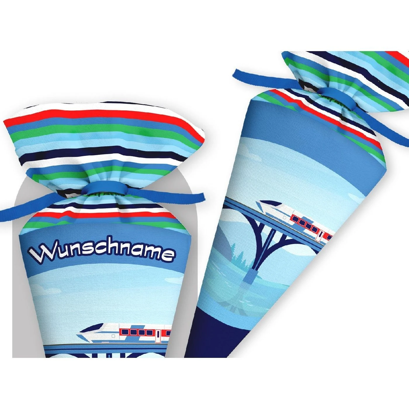 Schultüte Schnellzug, Nähset Mit Rohling 3 Schultüte Schnellzug, Nähset Mit Rohling