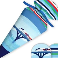 Schultüte Schnellzug, Nähset Mit Rohling 6 Schultüte Schnellzug, Nähset Mit Rohling -STOFFWELTEN Verkäufe schultuete schnellzug naehset mit rohling 12