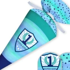 Schultüte Super Kind, Nähset Mit Rohling -STOFFWELTEN Verkäufe schultuete super kind naehset mit rohling 12