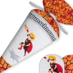 Schultüte Superheld, Nähset Mit Rohling -STOFFWELTEN Verkäufe schultuete superheld naehset mit rohling 13