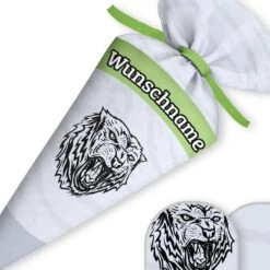Schultüte Tiger, Nähset Mit Rohling -STOFFWELTEN Verkäufe schultuete tiger naehset mit rohling 13