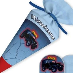 Schultüte Truck, Nähset Mit Rohling -STOFFWELTEN Verkäufe schultuete truck naehset mit rohling 13