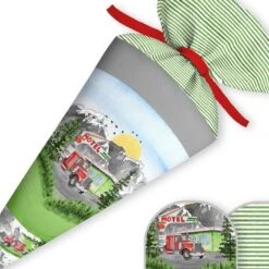 Schultüte Trucks, Nähset Mit Rohling -STOFFWELTEN Verkäufe schultuete trucks naehset mit rohling 12