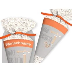 Schultüte Under Construction, Nähset Mit Rohling