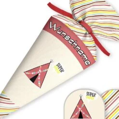 Schultüte Zelt, Nähset Mit Rohling -STOFFWELTEN Verkäufe schultuete zelt naehset mit rohling 13